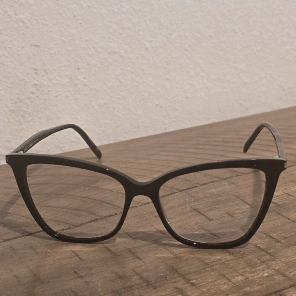 Saint Laurent SL 386 005 Black Cat Eye Eyeglass Frames 55-16-145